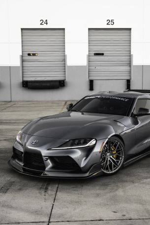 Toyota Supra, sports car Wallpaper 640x960