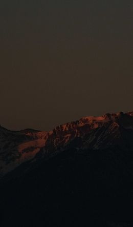 mountains at sunset Wallpaper 600x1024