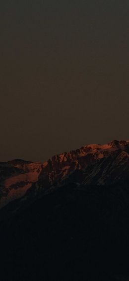 mountains at sunset Wallpaper 1080x2340