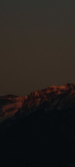 mountains at sunset Wallpaper 1080x2400