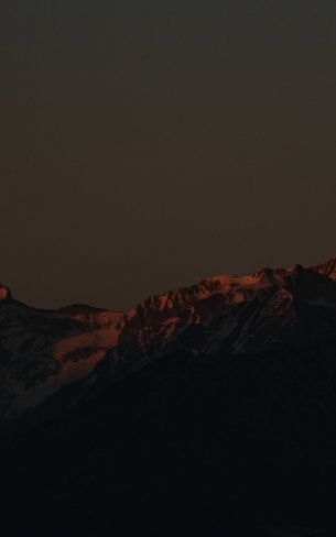 Обои 1200x1920 горы в момент заката