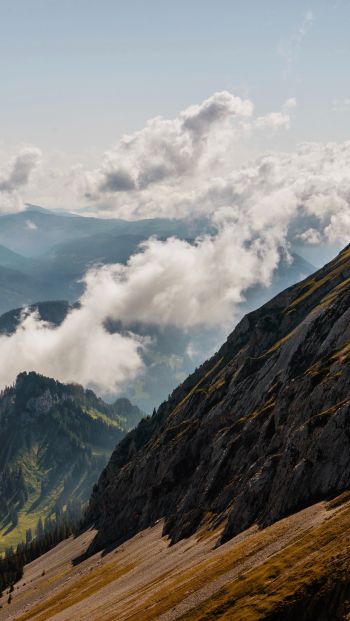 Обои 640x1136 Гора Пилатус, Альпнах, Швейцария
