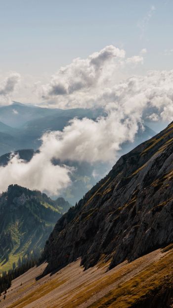 Обои 750x1334 Гора Пилатус, Альпнах, Швейцария