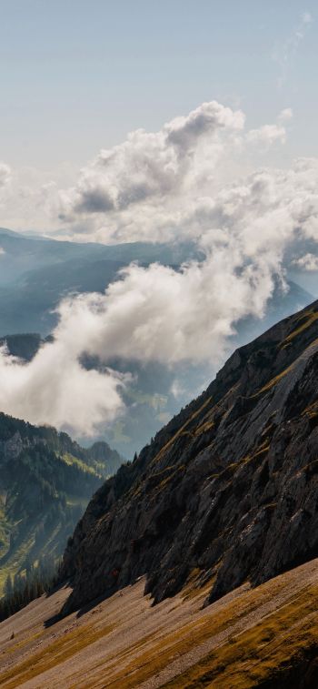Обои 1125x2436 Гора Пилатус, Альпнах, Швейцария