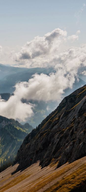 Обои 1440x3200 Гора Пилатус, Альпнах, Швейцария