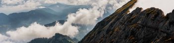 Обои 1590x400 Гора Пилатус, Альпнах, Швейцария