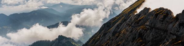 Mount Pilatus, Alpnach, Switzerland Wallpaper 1590x400