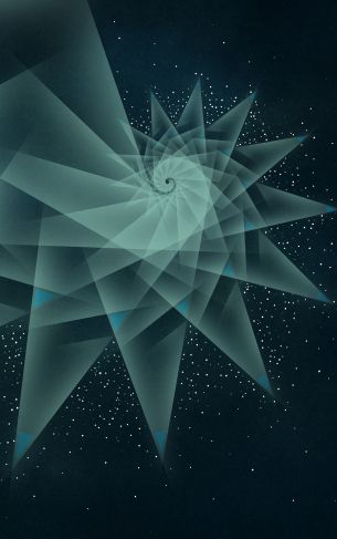 abstraction, spiral, stars Wallpaper 1752x2800