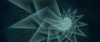 abstraction, spiral, stars Wallpaper 2560x1080