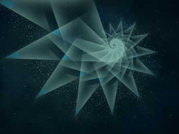 abstraction, spiral, stars Wallpaper 1024x768