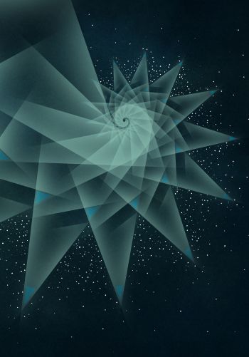abstraction, spiral, stars Wallpaper 1668x2388