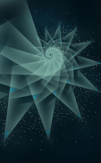 abstraction, spiral, stars Wallpaper 1600x2560