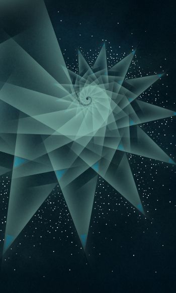 abstraction, spiral, stars Wallpaper 1200x2000
