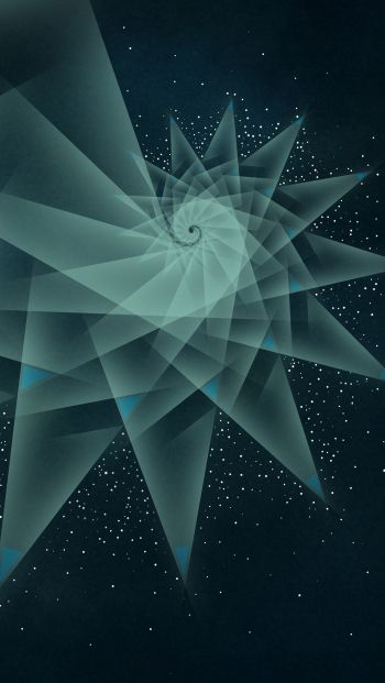 abstraction, spiral, stars Wallpaper 640x1136