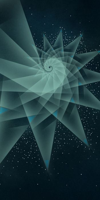 abstraction, spiral, stars Wallpaper 720x1440