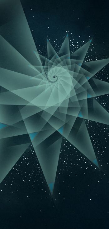 abstraction, spiral, stars Wallpaper 720x1520