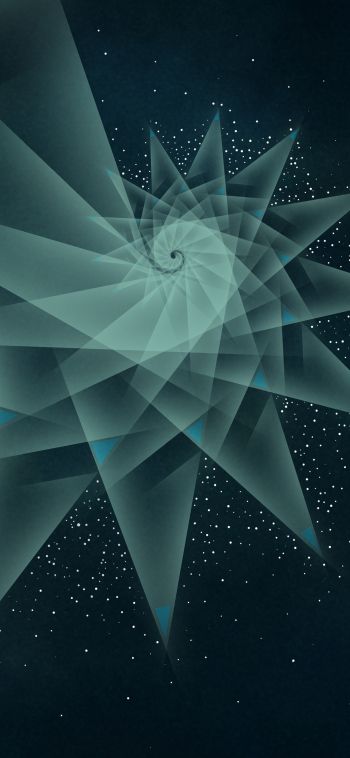 abstraction, spiral, stars Wallpaper 1080x2340