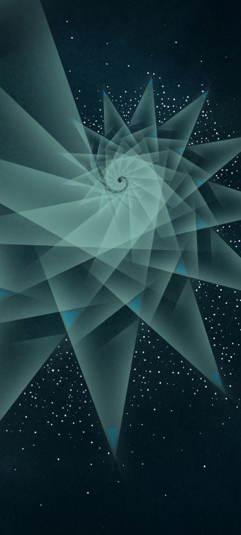 abstraction, spiral, stars Wallpaper 720x1600