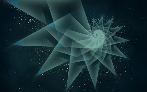 abstraction, spiral, stars Wallpaper 2560x1600