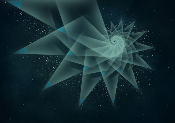 abstraction, spiral, stars Wallpaper 4961x3508