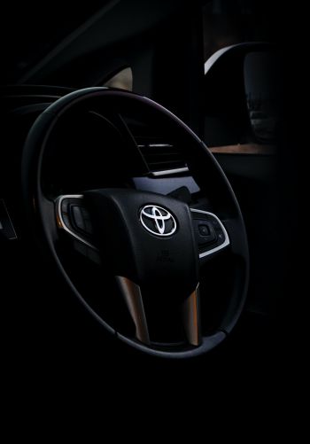Toyota, steering wheel Wallpaper 1668x2388