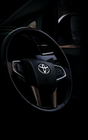 Toyota, steering wheel Wallpaper 1752x2800