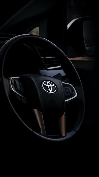 Toyota, steering wheel Wallpaper 1440x2560