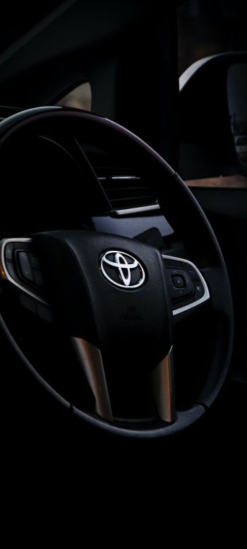 Toyota, steering wheel Wallpaper 720x1600