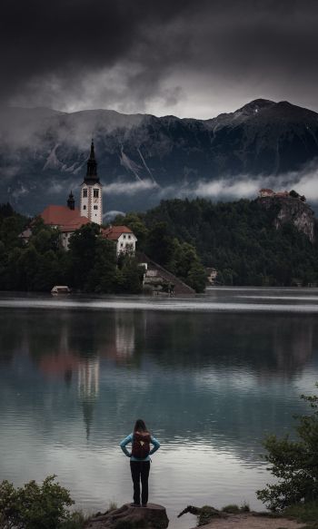 Bled, Slovenia, clean scenery Wallpaper 1200x2000