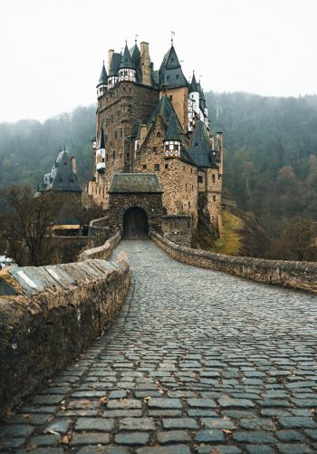 Обои 1668x2388 Замок Эльц, Виршем, Германия