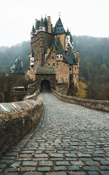 Обои 800x1280 Замок Эльц, Виршем, Германия