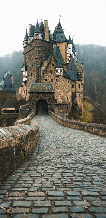 Обои 1440x2960 Замок Эльц, Виршем, Германия