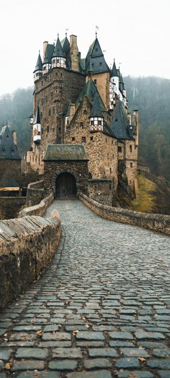 Обои 720x1600 Замок Эльц, Виршем, Германия
