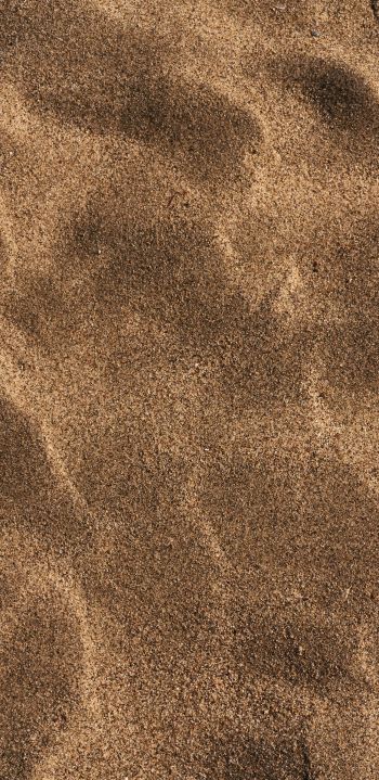 Обои 1440x2960 песок, песчаный пляж