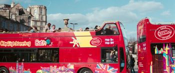 baht, Great Britain, bus Wallpaper 2560x1080