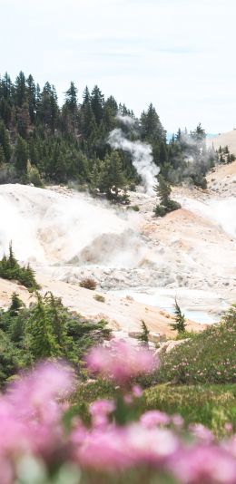 quarry, hot springs Wallpaper 1440x2960