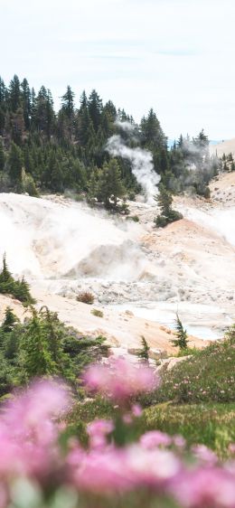 quarry, hot springs Wallpaper 1125x2436