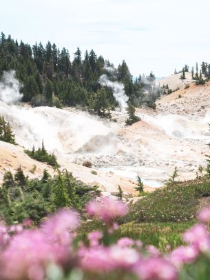 quarry, hot springs Wallpaper 1536x2048