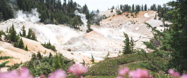 quarry, hot springs Wallpaper 3440x1440