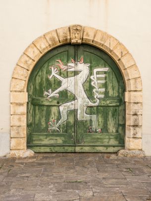 Обои 1668x2224 Грац, Австрия, дверь