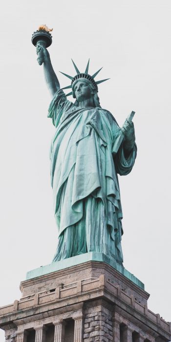 Обои 720x1440 статуя свободы