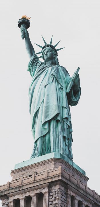 Обои 1440x2960 статуя свободы