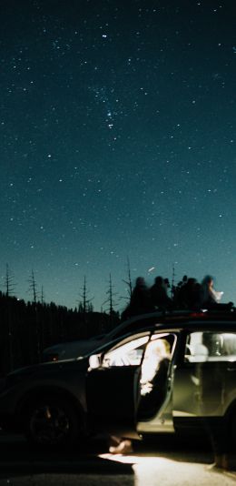 night in nature, travelers Wallpaper 1080x2220