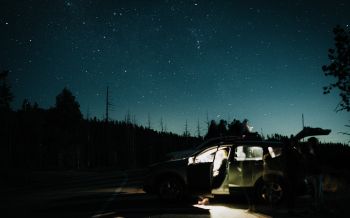 night in nature, travelers Wallpaper 2560x1600
