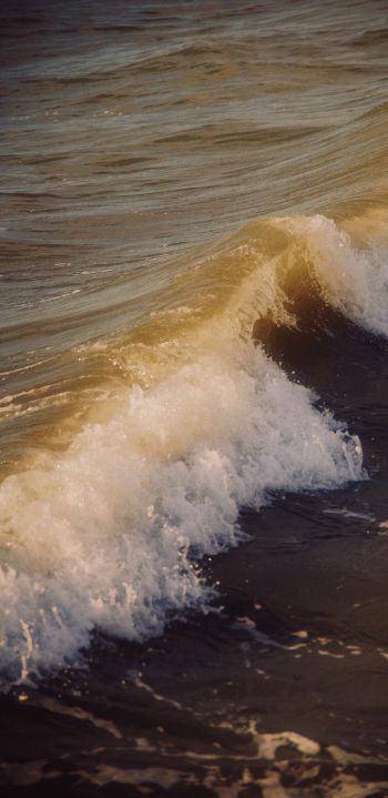 waves, sea Wallpaper 1440x2960