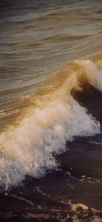 waves, sea Wallpaper 1242x2688