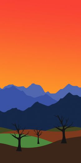 landscape, mountains Wallpaper 720x1440