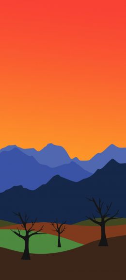 landscape, mountains Wallpaper 720x1600