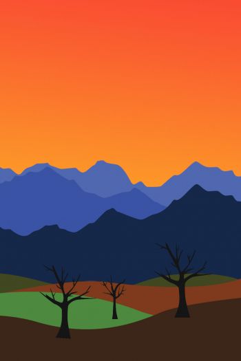 landscape, mountains Wallpaper 640x960