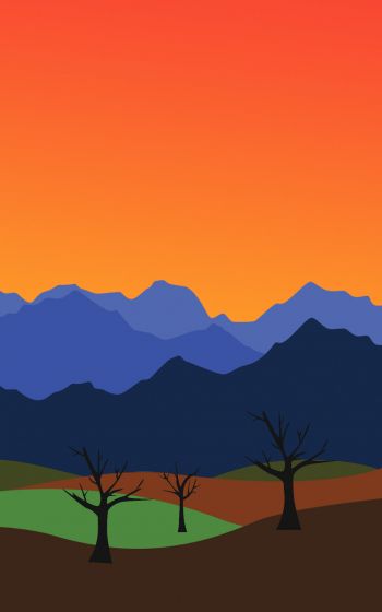 landscape, mountains Wallpaper 800x1280